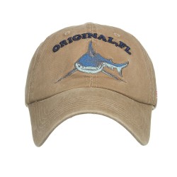 Vintage original Shark - chapeau de baseball en coton broderie - unisexe