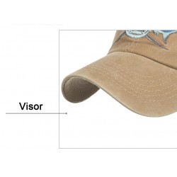 Vintage original Shark - chapeau de baseball en coton broderie - unisexe