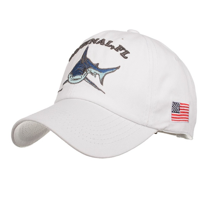 Vintage original Shark - chapeau de baseball en coton broderie - unisexe