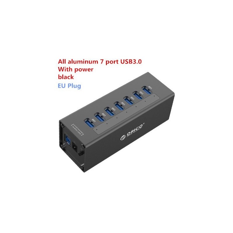 Orico A3H7 A3H10 A3H4 - séparateur haute vitesse en aluminium - 7-port - USB 3.0