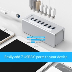 Orico A3H7 A3H10 A3H4 - séparateur haute vitesse en aluminium - 7-port - USB 3.0