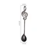 Cuillère décorative avec note musicale pour thé & café & desserts - acier inoxydable