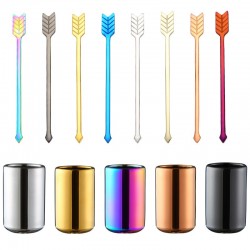 Stainless steel cocktail forks with a storage cup 9 piecesBestek