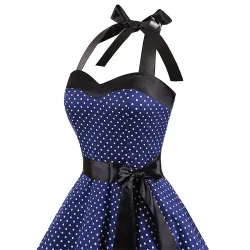 Robe dentelle vintage avec pois