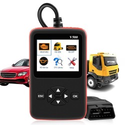 Car & truck OBD2 scanner - V500 HD code reader - dual-use - diagnostic toolDiagnose