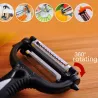 Multifunctional 360 degree rotary kitchen tool - peeler for vegetables & fruits - grater - slicerKeukenmessen