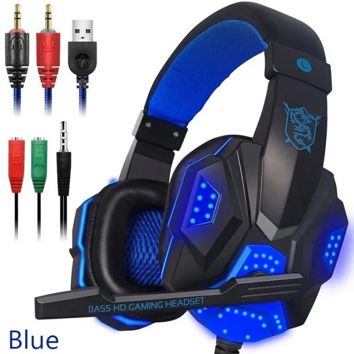 PC780 - gaming headphones - wired headset with microphone & LedOor- & hoofdtelefoons