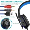PC780 - gaming headphones - wired headset with microphone & LedOor- & hoofdtelefoons