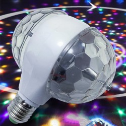 6W LED E27 RGB-licht - roterende lamp met dubbele kop - podium en discolampPodium- en evenementenverlichting