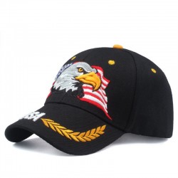 Baseball cap with USA flag & eagle - unisexHoeden & Petten