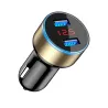 5V 3.1A Universal smartphone car charger with dual USB and LEDInterior accessories