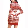 Christmas long sweater - mini dressJurken