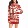 Pull de Noël longue - mini robe