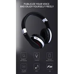 MH7 draadloze hoofdtelefoon - Bluetooth-headset - opvouwbaar - microfoon - TF-kaartOor- & hoofdtelefoons