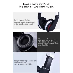 MH7 draadloze hoofdtelefoon - Bluetooth-headset - opvouwbaar - microfoon - TF-kaartOor- & hoofdtelefoons