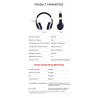 casque sans fil MH7 - casque Bluetooth - pliable - microphone - carte TF