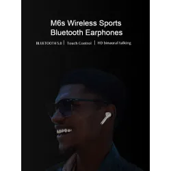 Bluetooth V5.0 - casque d'opération tactile - annulation de bruit - oreillettes doubles sans fil TWS