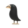Broche élégante avec corbeaux noirs