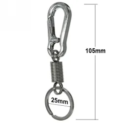 Stainless steel carabiner clip keychain keyringSleutelhangers