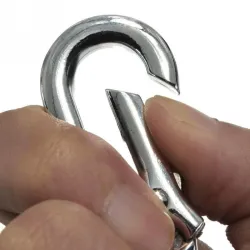 Stainless steel carabiner clip keychain keyringSleutelhangers
