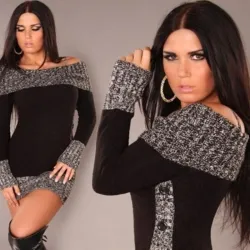 Cotton & wool - long warm sweaterHoodies & Truien