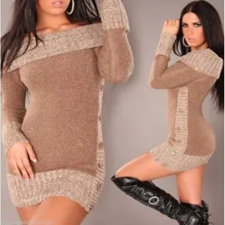 Cotton & wool - long warm sweaterHoodies & Truien