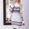 Winter long sweater - mini dress with turtleneckJurken