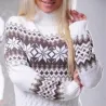 Winter long sweater - mini dress with turtleneckJurken