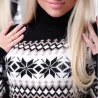 Winter long sweater - mini dress with turtleneckJurken