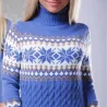 Winter long sweater - mini dress with turtleneckJurken