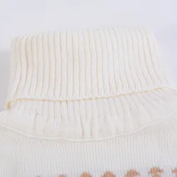 Pull long d'hiver - mini robe avec col de tortue