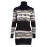 Winter long sweater - mini dress with turtleneckJurken