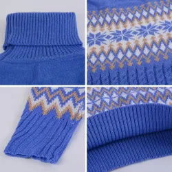 Winter long sweater - mini dress with turtleneckJurken