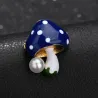 Mushroom with pearl - elegant broochBrooches