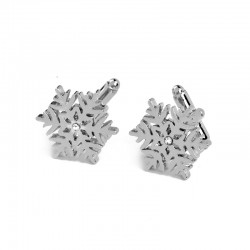 Silver snowflakes - cufflinksCufflinks