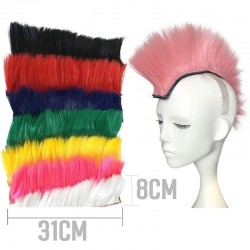 Cheveux de style punk pour moto & casques de ski