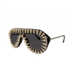 Vintage steampunk sunglasses with rivets - unisexZonnebrillen
