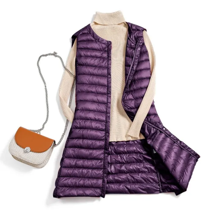 Automne - hiver ultra-léger longue veste