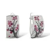 Rose flowers - luxury earrings with cubic zirconiaOorbellen
