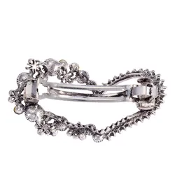 Crystal heart shaped flower - hairpinHair clips