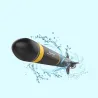 Electric RC submarine boat torpedo - assembly model kit - DIY toyBoats