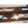 Vintage - hanging bottles holder - iron ceiling lamp - E27 LEDVerlichting